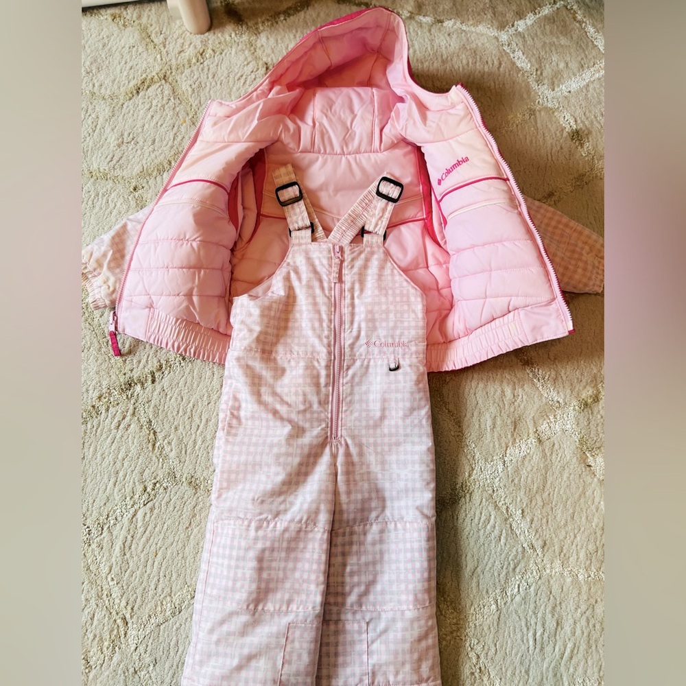 2T - Columbia two piece toddler snowsuit with reversible jacket
